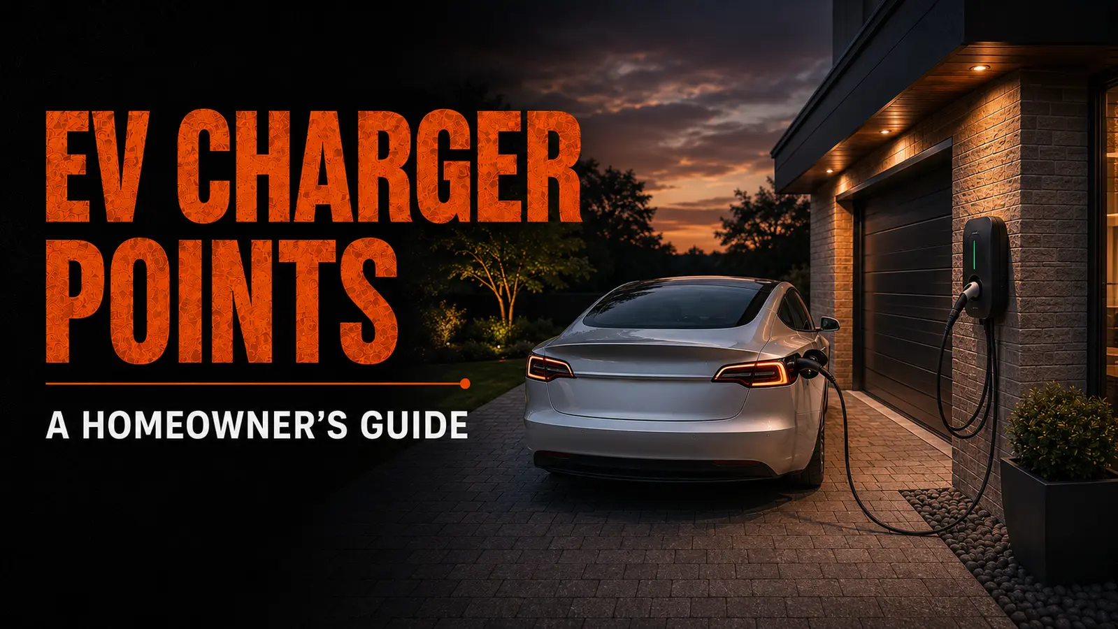 Home EV charger point planning guide by Stamp Stone